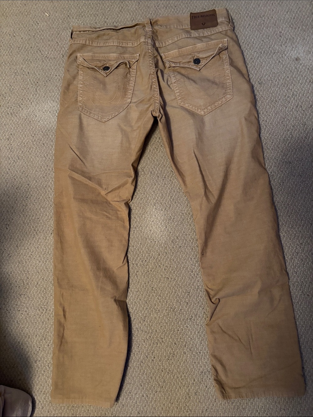 True Religion Men's Khaki/Tan Corduroy